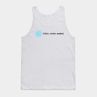 React js State Awake Tank Top